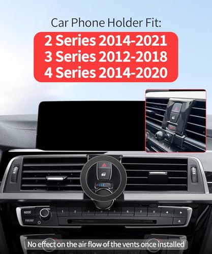 Car Phone Holder for BMW 3 Series 2012-2018,2 Series 14-21,4 Series 14-20 - size: for 12-18 3-Series/14-20 4-Series/2-Series
