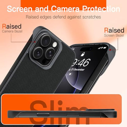 Phone Case Crafted for iPhone 16 Pro Max,Black - color: Black, size: iPhone 16 Pro Max