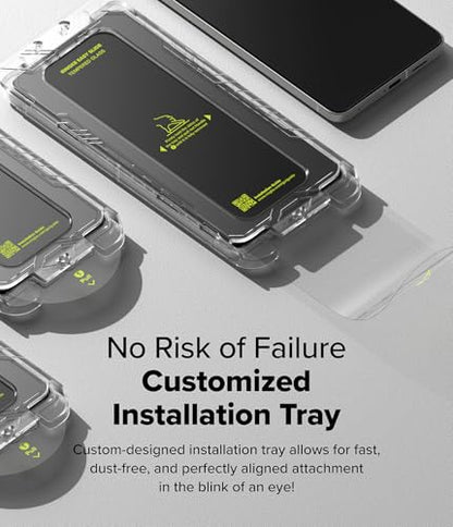 Ringke for Samsung Galaxy S25 Edge Screen Protector [Easy Slide, 2 Pack] | Easy Installation with Alignment Tool, Case Friendly Premium 9H Hardness Tempered Glass - size: Galaxy S25 Edge