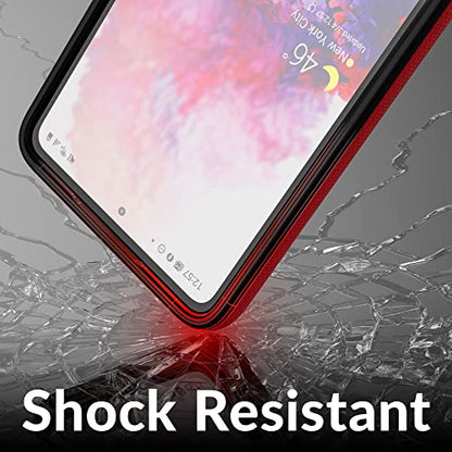 Crave for Samsung Galaxy A53 Case, Shockproof Protection Dual Layer Case for Galaxy A53 5G (6.5 inch) - Red - color: Red