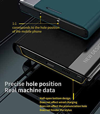 CCSmall for Samsung Galaxy A32 4G PU Leather Flip Case with Stand CX Black | Thin Slim Magnetic Closure Folio Phone Case, TPU Inner Shell, Full Cover Protective Case for Samsung Galaxy A32 4G (Not 5G)