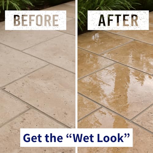 Wet Look Natural Sealer 4oz Sample- Color Enhancer 4oz Sample. - style: Trial Size/Trial Size