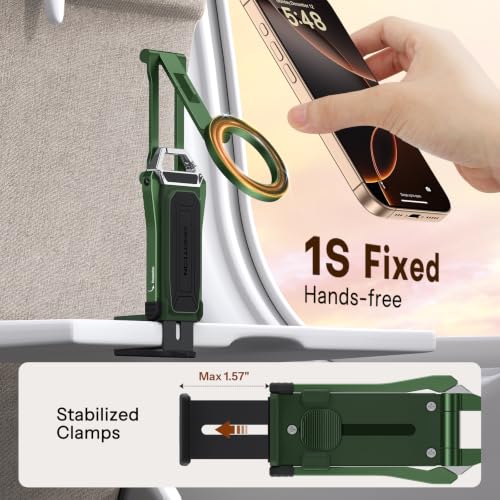 OMOTON TP02 360°Rotating Adjustable Aluminum for MagSafe Tripod Mount,Green - color: 6-Green