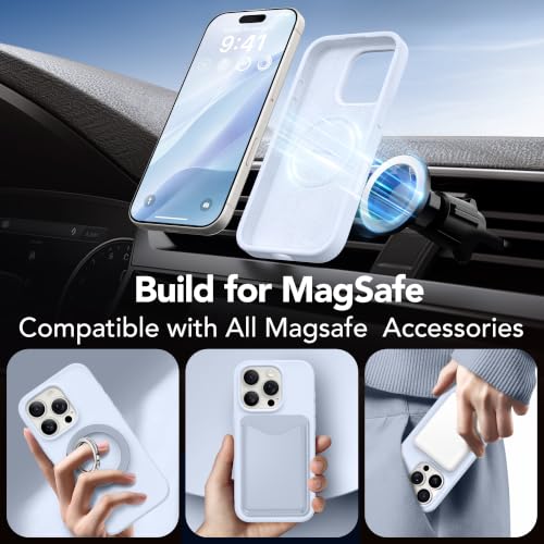 GONEZ Magnetic for iPhone 16 Pro Max Case, Silicone Cover Baby Blue - color: Baby Blue, size: Iphone 16 Pro Max