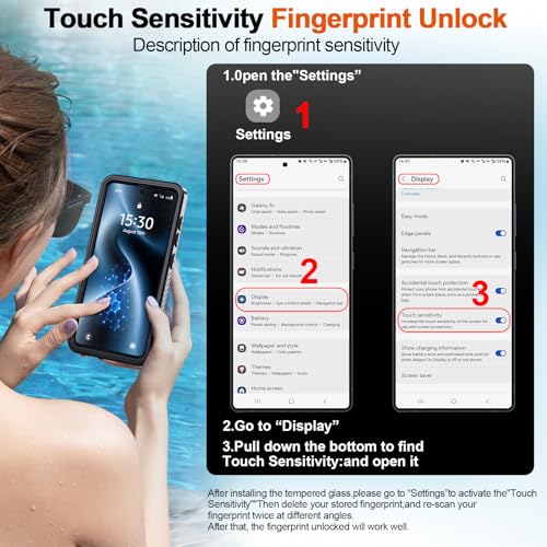 xiwxi for Samsung Galaxy S26 Case Waterproof,[IPX8 Underwater Case][Full Body Shockproof & Military Dropproof] Built-in Screen & Camera Lens Protector for Galaxy S26 6.3"-Black - size: For Samsung S26-6.3"