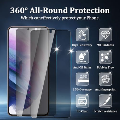 2+2 Pack Privacy Screen Protector for Samsung Galaxy S21 Plus 5G - size: Galaxy S21 Plus 2+2 Pack