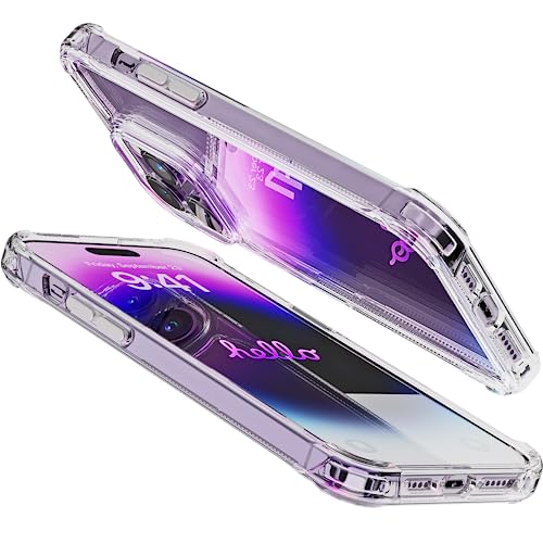 REBEL Case for iPhone 14 Pro Max [Crystal Series Gen-4] Non-Yellowing, Transparent, Anti-Scratch, Protective Shockproof Bumpers, Metal Buttons, 6.7 Inch Phone 2023 (Crystal Clear, No MagSafe) - color: Crystal Clear, No MagSafe, size: iPhone 14 Pro Max