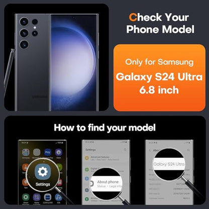 Battery Case for Galaxy S24 Ultra, Upgraded 12000mAh Portable Protective Wireless Charging Case Compatible with Galaxy S24 Ultra 5G (6.8 inch) Rechargeable Extended Battery Pack Charger Case (Black) - size: Galaxy S24 Ultra -12000mAh