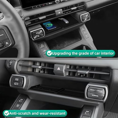 Silicone Center Console Pad Wireless Charging Mat Compatible with RAV4 2026
