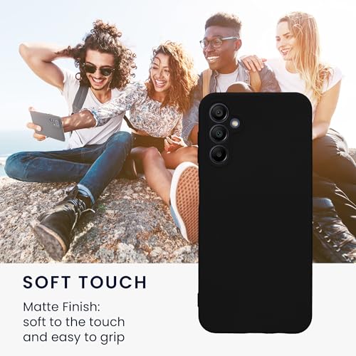 kwmobile Case Compatible with Samsung Galaxy A14 5G Case - Protective Slim TPU Phone Cover - Soft Matte Finish - Black - color: black, size: Galaxy A14 5G