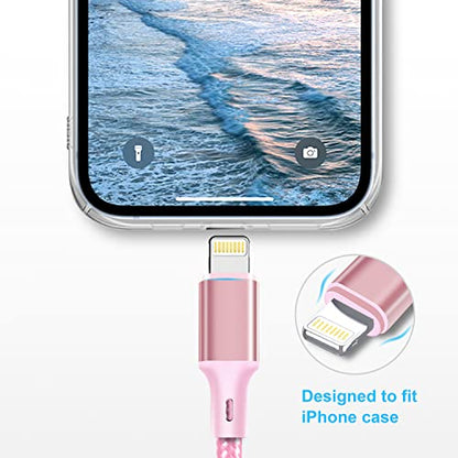 cugunu USB C to Lightning Cable, 5 Pack PD Fast iPhone Charger Cord (Pink) - color: Pink, style: USB-C to L