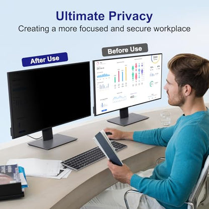 23 Inch Privacy Screen for Computer Monitor 16:9 Aspect Ratio - size: For Laptop 23 Inch 16:9-2Pack
