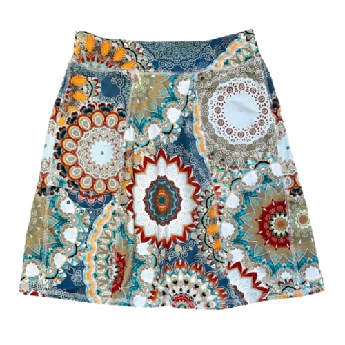 BANDI Pocketed Skirt - Women's Everyday Skirt with Pockets, UPF 50, 4-Way Stretch, Lightweight, Wrinkle-Free – Made in USA - color: Mandala, size: Medium
