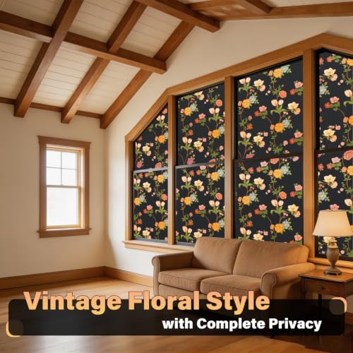 Kromapolis Blackout Window Film, Light Blocking Privacy Tint 17.5″ x 78.7″ - color: Black Matte, size: 17.5In x 78.7In