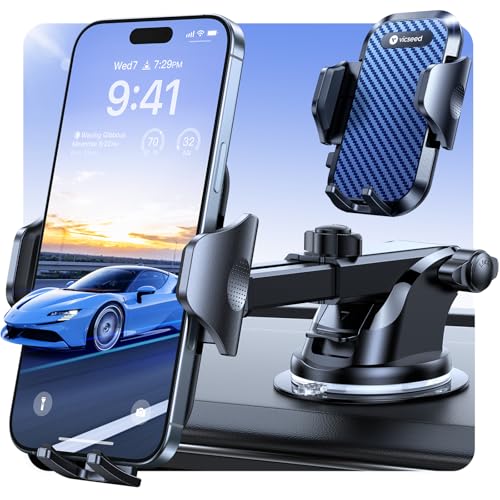 VICSEED Upgraded [Racing-Grade Steady] Phone Holders for Your Car Dark Blue - color: Dark Blue