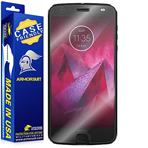 ArmorSuit 2 Pack Screen Protector Designed for Motorola Moto Z2 5.8 Inch Case Friendly MilitaryShield HD Clear Film - Made in USA - size: 5.8-INCH