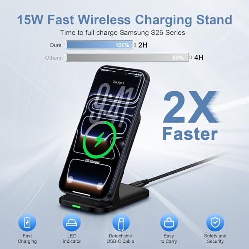 Samsung Wireless Fast Charging Station Foldable Desk Phone Charger Stand