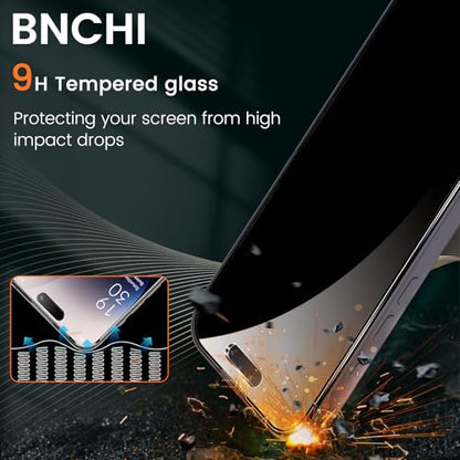 2 Pack 4 Way 360° Privacy Screen Protector for iPhone 14 Pro 6.1-Inch, Horizontal and Vertical All Around Anti-Spy 9H Tempered Glass Film, Scratch Resistant, Zero Bubbles, Face ID Sensitive - size: iPhone 14 Pro