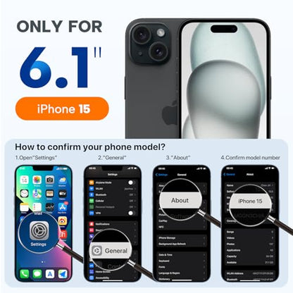 miracase Compatible with iPhone 15 Case, [Soft Anti-Scratch Microfiber Lining], Liquid Silicone Case Gel Rubber Shockproof Drop Protection Phone Case for iPhone 15, Capri Blue - color: Capri Blue, size: iPhone 15