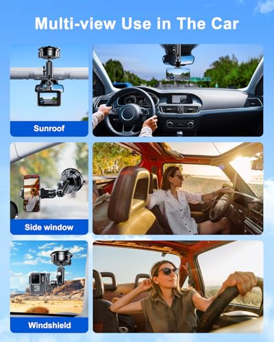 Suction Cup Mount for GoPro Camera Phone Holder Rotatable