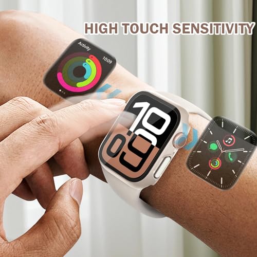 3 in 1 Waterproof Case Compatible for Apple Watch Series 11/10 46mm - color: Starlight, size: 46mm