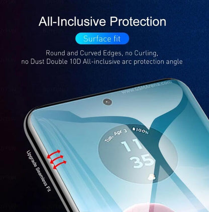 [2 Pack] Hydrogel Flexible Screen Protector for Motorola Edge (2025), Upgraded Non-breakable HD Clarity Soft TPU Protective Film [Anti-Scratch] [Bubble Free] [High Sensitivity] (Not Glass)