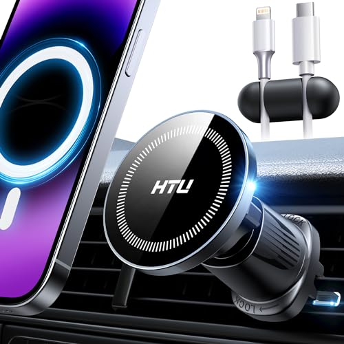[True Military-Grade] 2026 New Upgraded Magnetic Car Mount Vent for MagSafe - color: Black