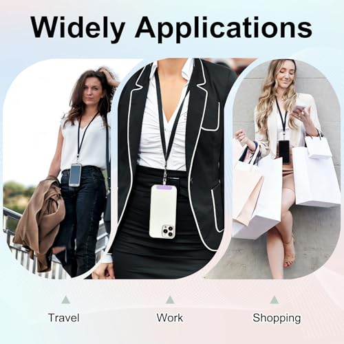 uxcell Rotating Phone Lanyard Tab Ultra-Thin No-Adhesive Phone Tether Patch - color: Silver Dial, Burgundy Patch