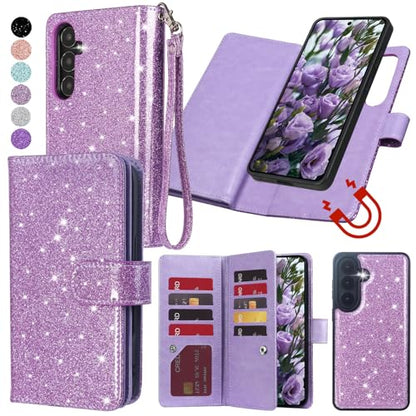 Varikke for Galaxy S26+/Plus Wallet Case Magnetic Detachable, Light Purple - color: Light Purple, size: Galaxy S26+/S26 Plus 6.7"