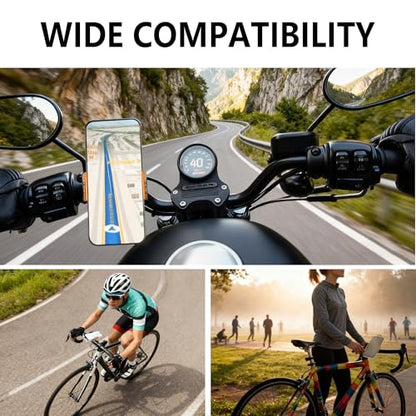 Bike Handlebar Mounts for 4.5-7.6 Phones (Gold) - color: Gold