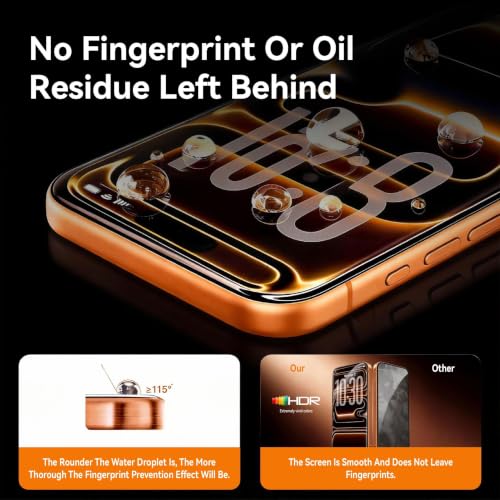 4 Pack for iphone 16 Screen Protector Tempered Glass Film Optional[9H Hardness] Shatterproof with Install Frame,HD Clear,Scratch Resistant - size: iPhone 16