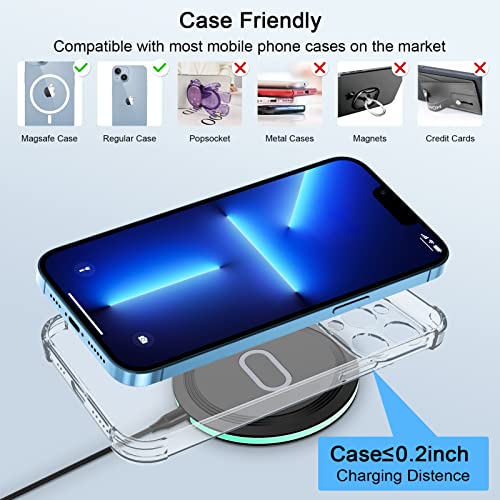 Wireless Charger Samsung Fast Charging Pad for Samsung Galaxy S26/S25 Ultra - color: Black