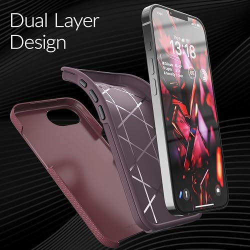 Crave for iPhone 17e Case and iPhone 16e Case, Shockproof Protection Dual Layer Case for iPhone 17e, iPhone 16e (6.1 inch) - Berry - color: Berry