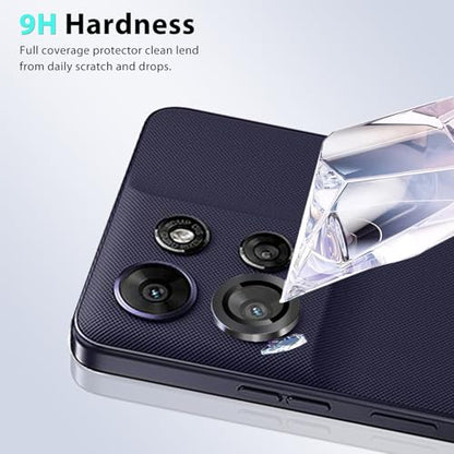 Zeking (2 Set) Camera Lens Protector Compatible with Motorola Moto G Power (2026), Scratch-Resistant HD Clarity Ultra-Thin 9H Tempered Glass with Aluminum Edging, Individual Metal Lens Cover (Black) - color: Black