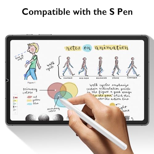 Mothca Matte Glass Screen Protector for Samsung Galaxy Tab S6 Lite 10.4-inch (2024/2022/2020) Anti-Glare & Anti-Fingerprint Tempered Glass Film, Smooth as Silk, Case Friendly, S Pen Compatible - size: S6 Lite 10.4"