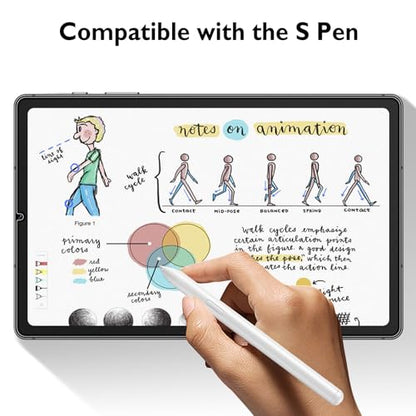 Mothca Matte Glass Screen Protector for Samsung Galaxy Tab S6 Lite 10.4-inch (2024/2022/2020) Anti-Glare & Anti-Fingerprint Tempered Glass Film, Smooth as Silk, Case Friendly, S Pen Compatible - size: S6 Lite 10.4"