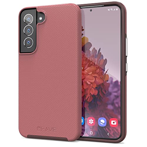 Crave for Samsung Galaxy S22 Case, Shockproof Protection Dual Layer Case for Samsung Galaxy S22 5G (6.1 inch) - Berry - color: Berry, size: Galaxy S22