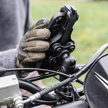 RAM MOUNTS Quick-Grip Pro Motorcycle Phone Holder with Vibration Damper - style: With Vibration Damper