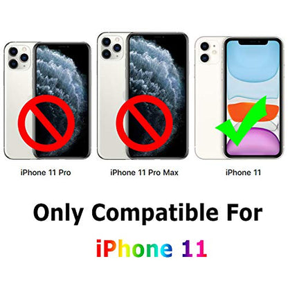 TENOC Phone Case Compatible with iPhone 11, Clear Case Shockproof Protective Bumper Slim Cover for 6.1 Inch - color: Clear, size: iPhone 11