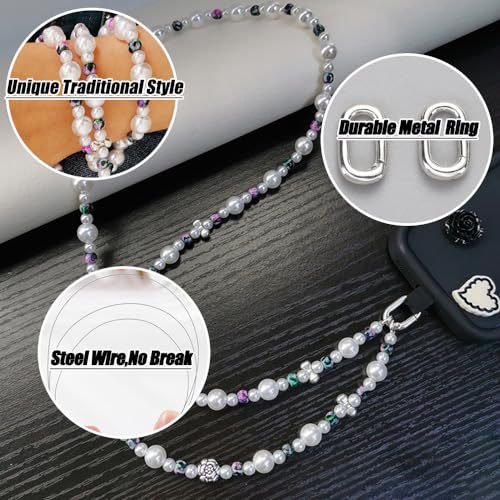 Phone Crossbody Strap, 2in1 Wrist Charm&Shoulder Lanyard,3Ways Usage Free to Assembly and Disassembly Phone Strap with Tether Patches for Most Phones Bag Purse (R) - color: O