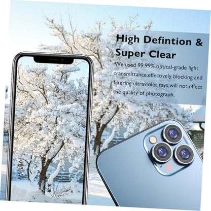 Hemoton 3sets Anti-scratch Rear Lens Covers with Easy Installation for Pro High Transparency Camera Lens Protector with Night Circle for Maximum Protection