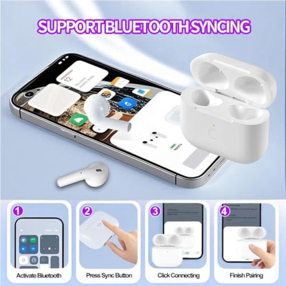 Charging Case Compatible with Airpods 4rd (2024), Type C Charging case for Air-pods 4rd, Wireless Charging case Replacement with Bluetooth Pairing Sync Button