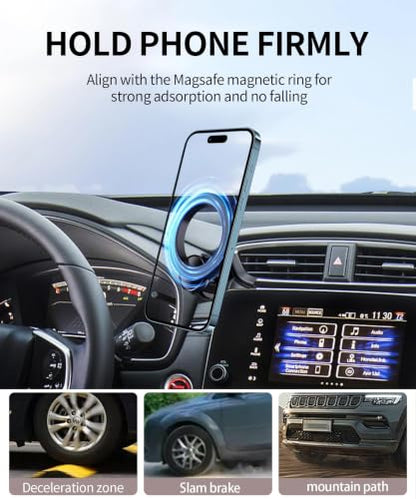 Car Phone Holder for Honda CR-V 2017-2022, CRV Hybrid 20-22 Magsafe Mount - size: for 2017-2022 CR-V/2020-2022 CRV Hybrid