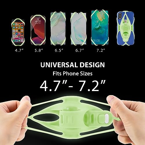 Bone Bike Tie 4, Universal Bike Phone Handlebar Mount for 4.7"-7.2" Phones - color: Bike Tie 4 - Luminous