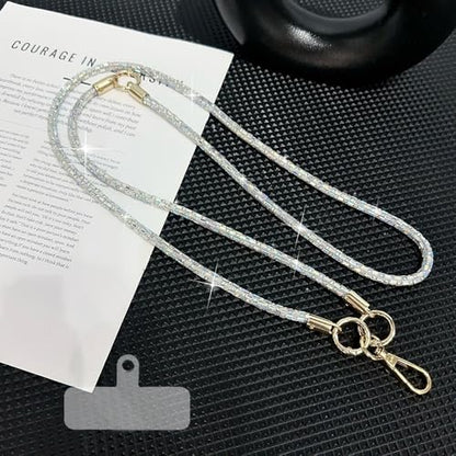 2Pcs Phone Crossbody Lanyard and Wrist Strap, Universal Cell Phone Lanyard Strap with 2Tether Tab - color: N