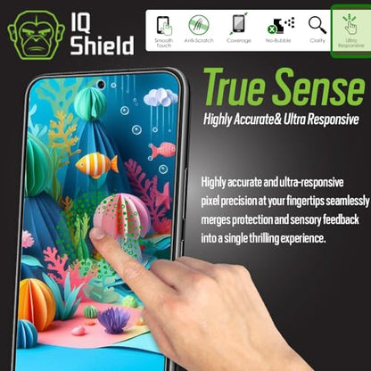 IQShield 2 Pack Screen Protector for Samsung Galaxy S22 5G 6.1 Inch, Easy Install, Anti-Scratch, Anti-Bubble, Clear TPU Film - size: 6.1-INCH