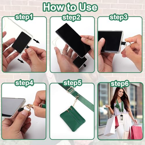 XANGNIER Clip and Go Strap for Phone with Wallet Crossbody,Multicolor 14 - color: Multicolor 14