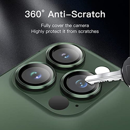 JETech Camera Lens Protector for iPhone 13 Pro Max/13 Pro, Alpine Green - color: Alpine Green