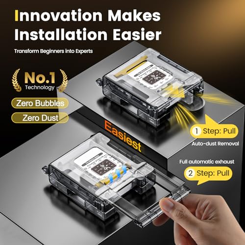 MOHAVE 4 Pack Screen Protector for Apple Watch Series 11/10 46mm [Auto Alignment] Soft Hybrid Material [Dust Removal] 24h Self Healing iWatch Film