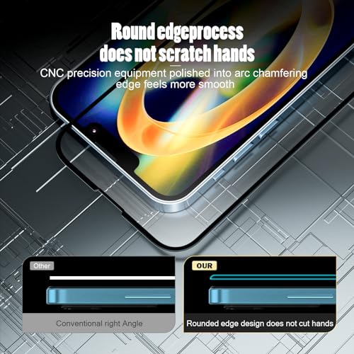AKABEILA Compatible with Motorola Edge 50 Ultra 5G/Edge 50 Pro 5G 【2 Pack Screen Protector】 HD Tempered Glass Protective Film 9H Hardness Case Friendly Easy Installation Anti-Fingerprint Bubble Free Black&2